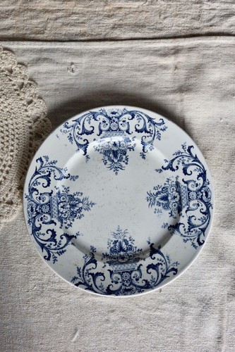 Assiette ancienne terre - , de