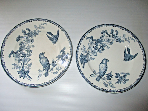 Assiettes plates faience - 2,