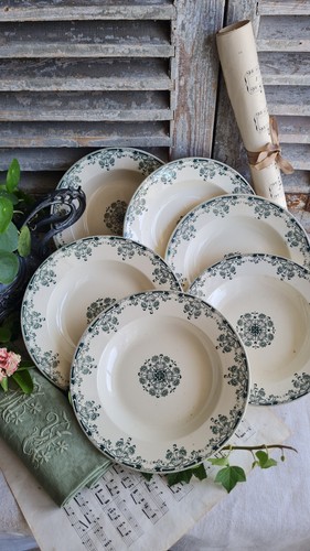 Anciennes assiettes creuses - 6,