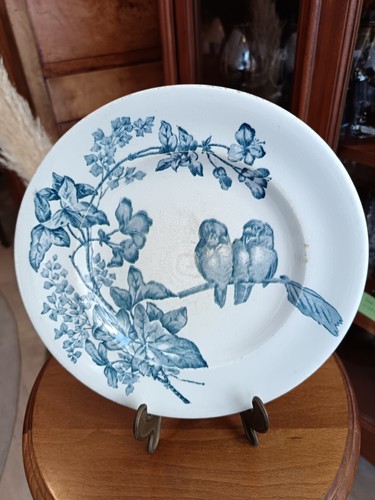 Assiette terre fer longwy - terre,