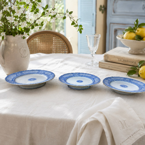 Lot assiettes sur pied - pied, 1